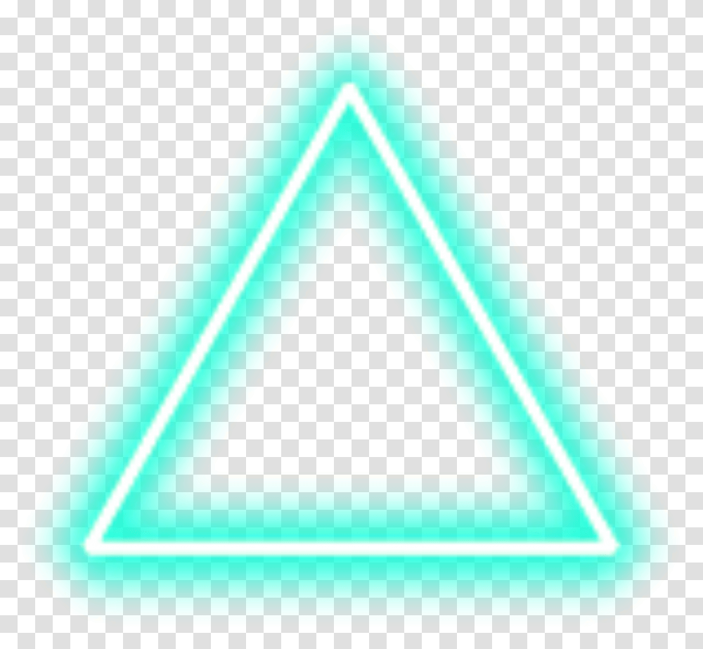 Teal Turquoise Neon Triangle Border Freetoedit Playstation Triangle Square Circle X, Label Transparent Png