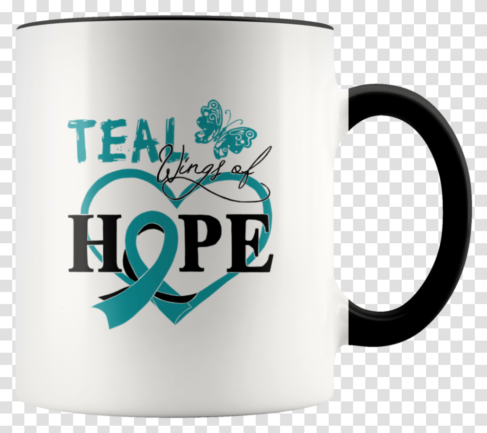 Teal Wings Of Hope Birthday Mug Gift Ideas, Coffee Cup, Stein, Jug, Soil Transparent Png