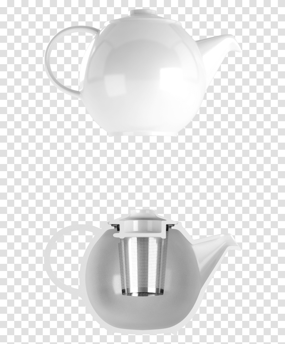 Tealeaves X Royal Crown Derby Basicwhitetpot Designed To Teapot, Pottery, Coffee Cup, Lamp, Kettle Transparent Png