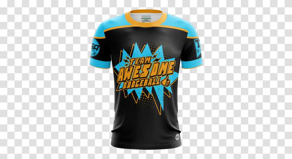 Team Awesome Dodgeball Pow Jersey Team Awesome Jersey, Apparel, Shirt, T-Shirt Transparent Png