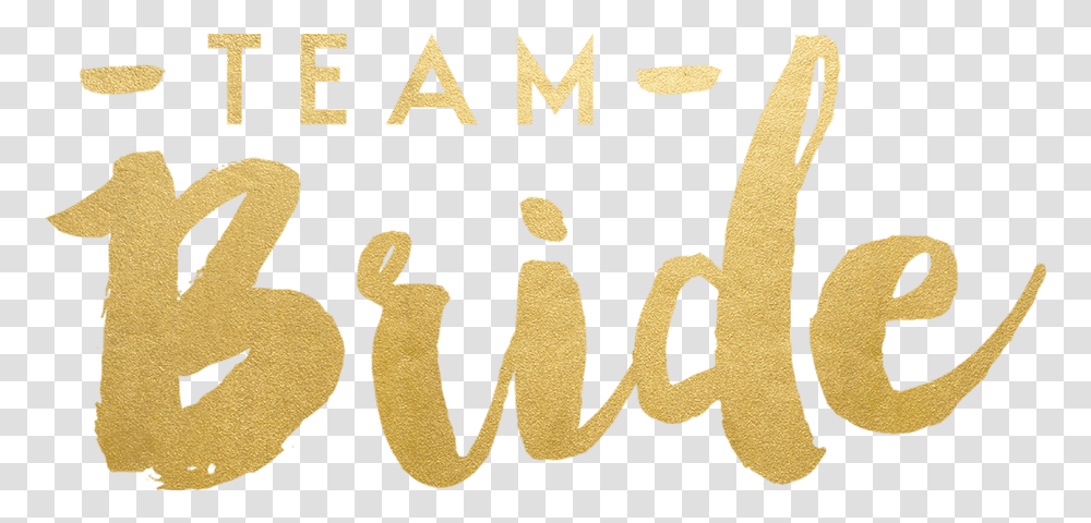 Team Bride Gold, Alphabet, Rug, Handwriting Transparent Png