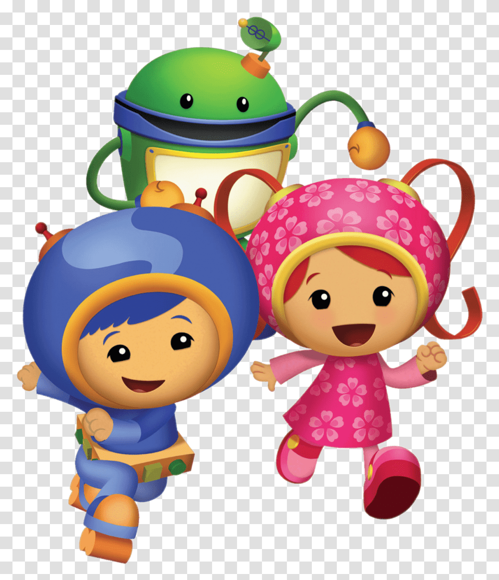 Team Cartoon Team Umizoomi Milli And Geo Bot, Pottery, Porcelain, Doll, Toy Transparent Png