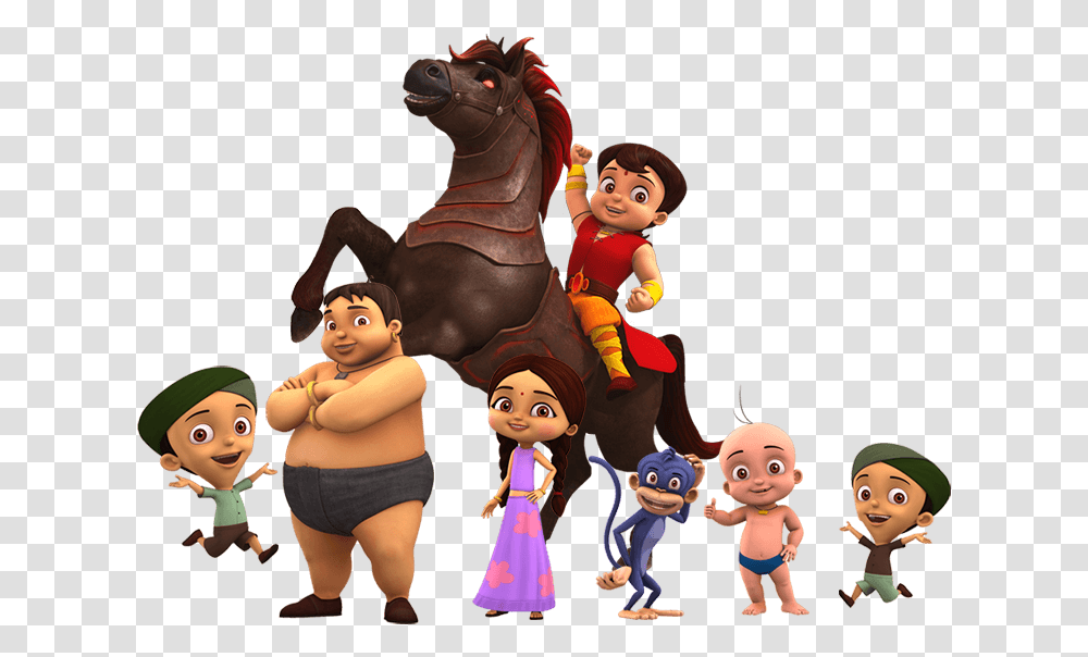 Team Chota Bheem, Doll, Toy, People, Person Transparent Png