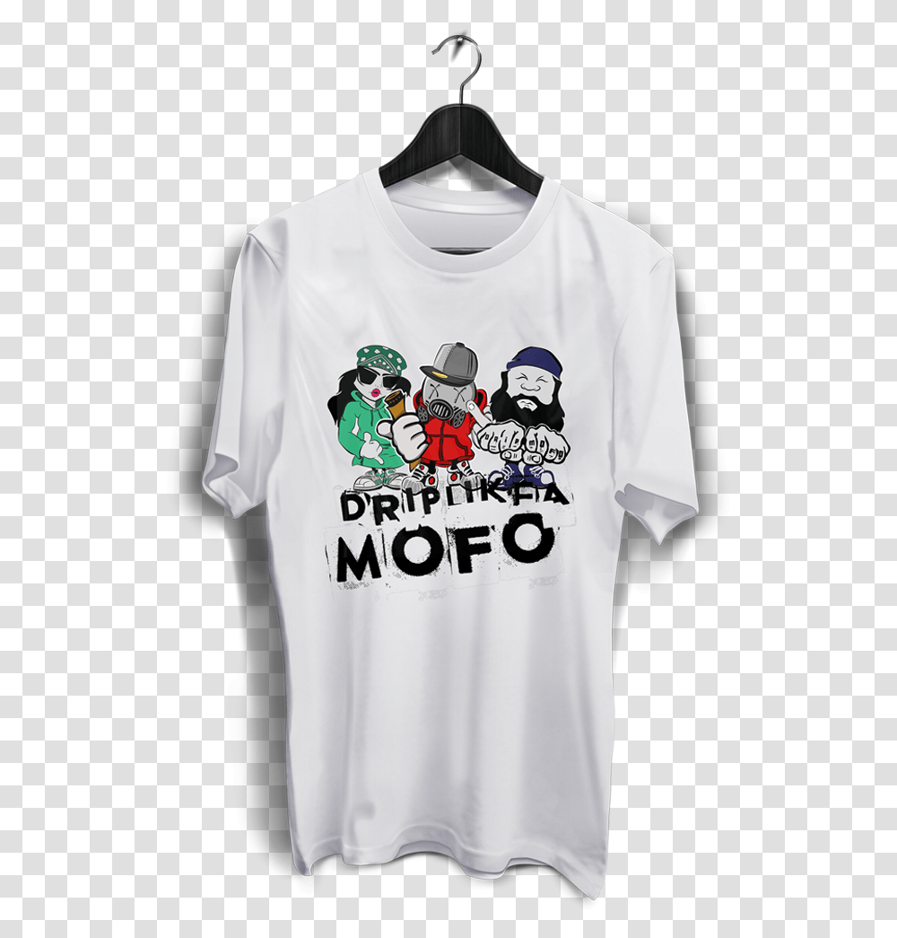 Team Drip Mofo Men's T Shirt White T Shirt, Apparel, Sleeve, T-Shirt Transparent Png