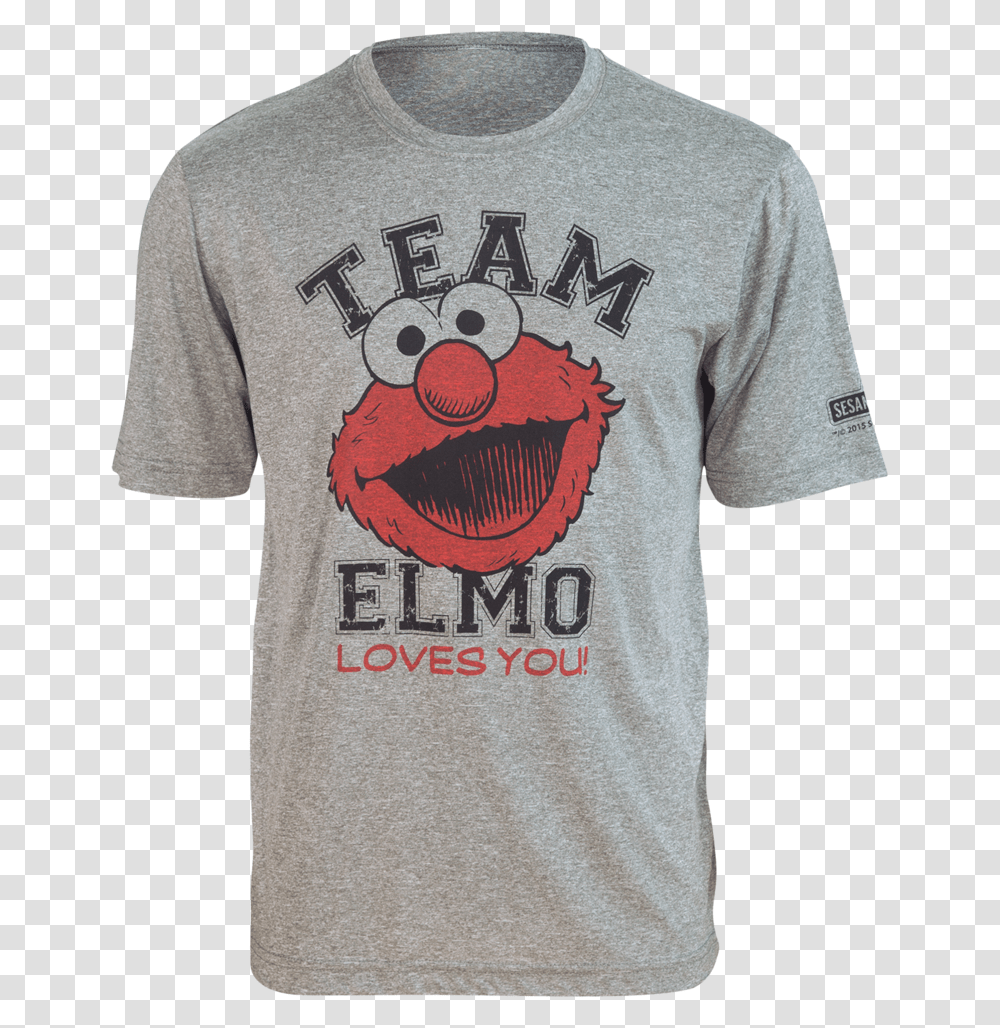 Team Elmo Loves You Running Shirt Unisex Active Shirt, Clothing, Apparel, T-Shirt, Plant Transparent Png