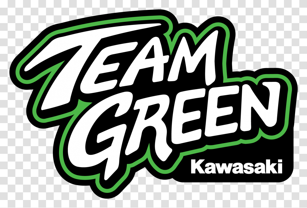 Team Green Kawasaki Nz Kawasaki, Label, Text, Word, Alphabet Transparent Png