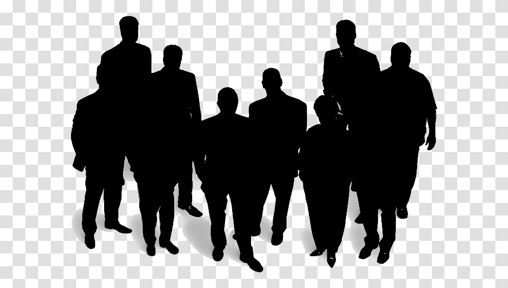 Team Group Of Men Silhouette, Person, People, Pedestrian, Military Uniform Transparent Png