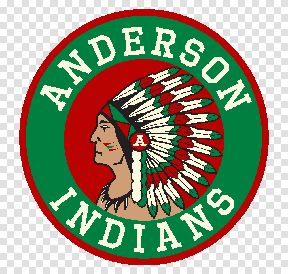 Team Home Anderson Indians Sports Anderson High School Anderson Indiana, Logo, Symbol, Trademark, Label Transparent Png