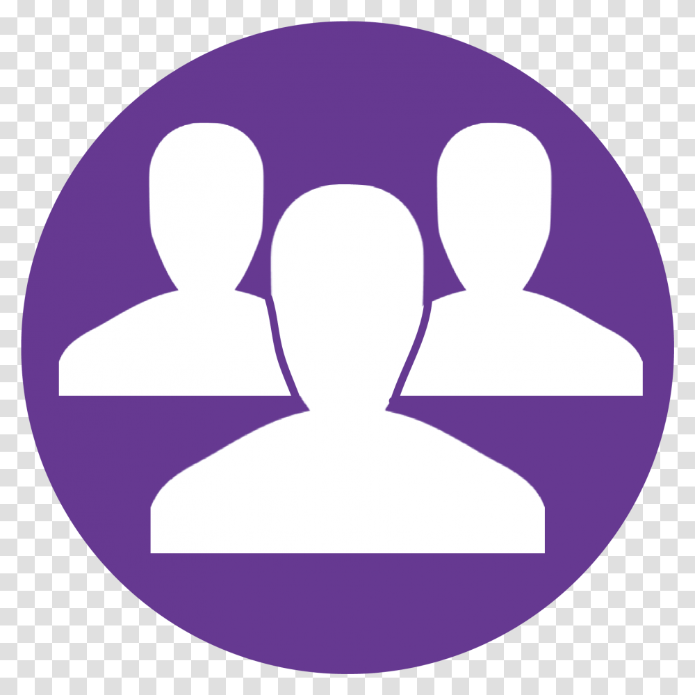 Team Icon Purple Clipart Team Purple Circle Icon, Hand, Symbol, Logo, Trademark Transparent Png