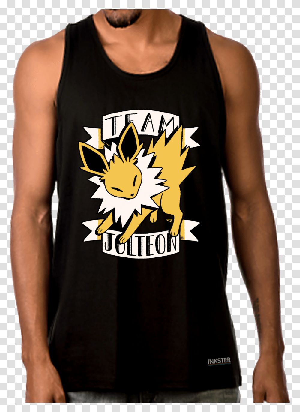 Team Jolteon, Apparel, Tank Top, Person Transparent Png