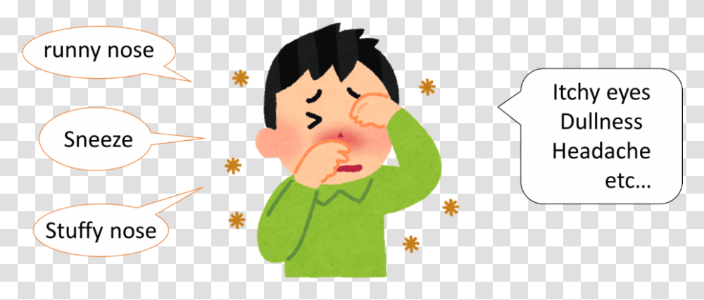 Team Kait Japan Introduction Allergic Rhinitis Symptoms Cartoon, Person, Plant, Outdoors, Face Transparent Png