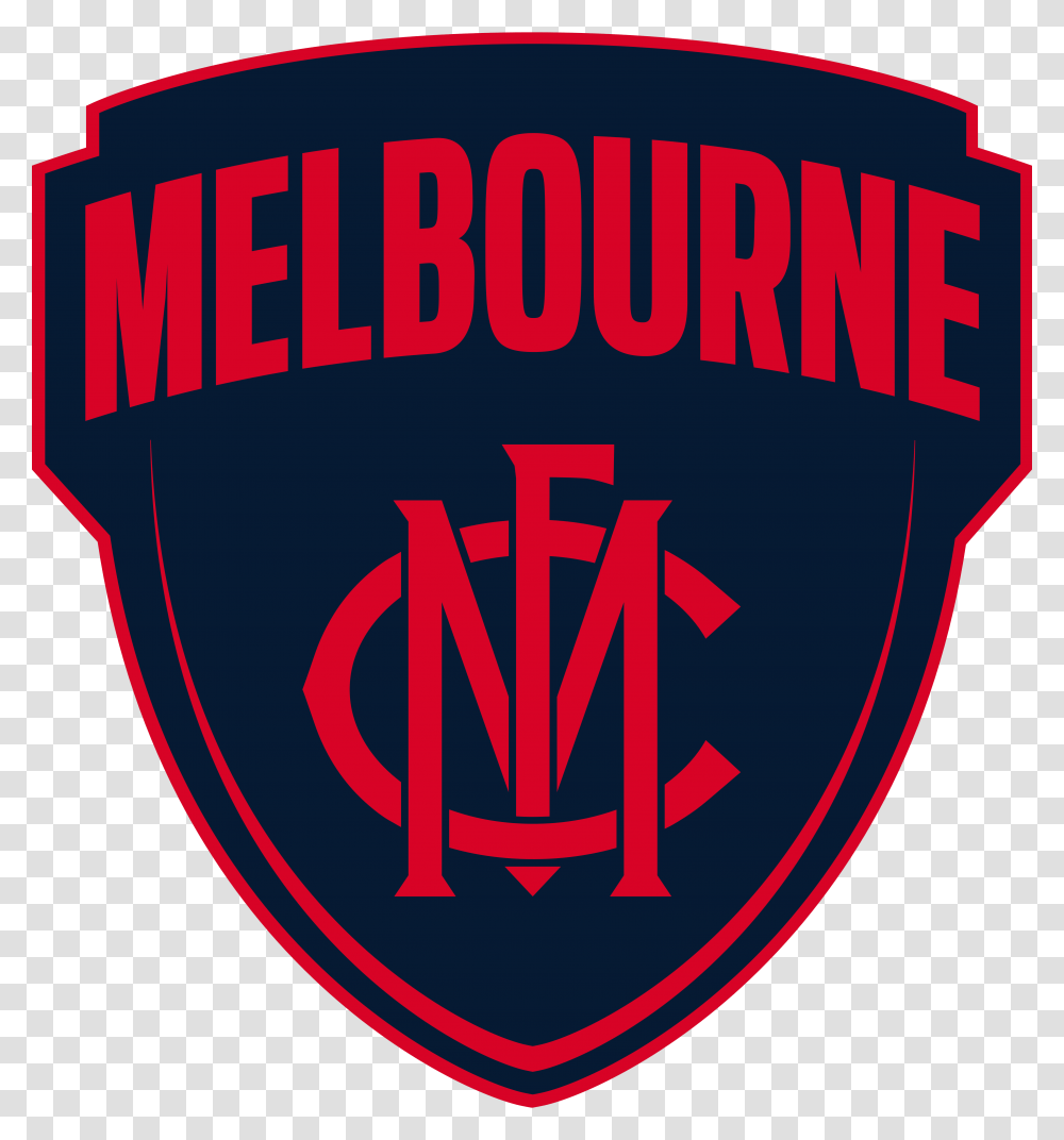 Team Logo Melbourne Football Club, Poster, Emblem, Label Transparent Png