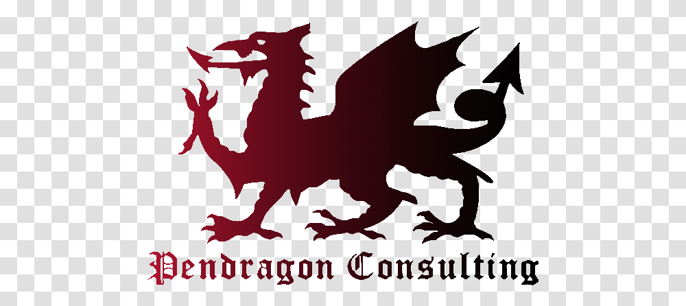 Team Pendragon Supports St Welsh Dragon Silhouette, Poster, Advertisement Transparent Png