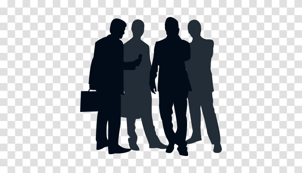 Team People Silhouette, Person, Standing, Hand, Family Transparent Png