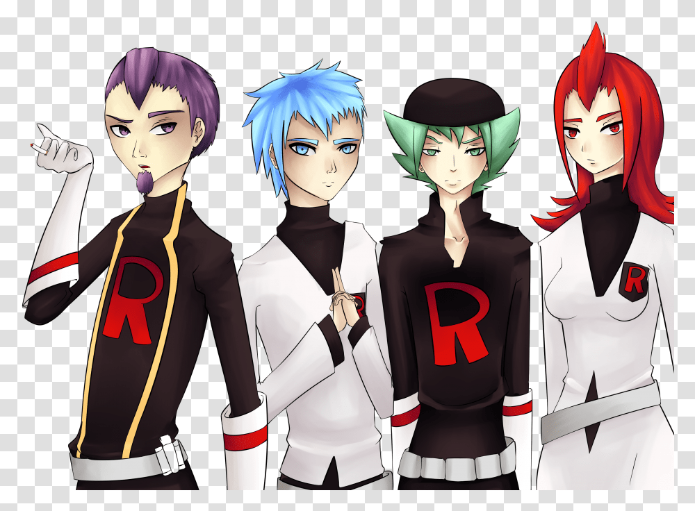 Team Rocket Executives Team Rocket Executives, Manga, Comics, Book, Person Transparent Png