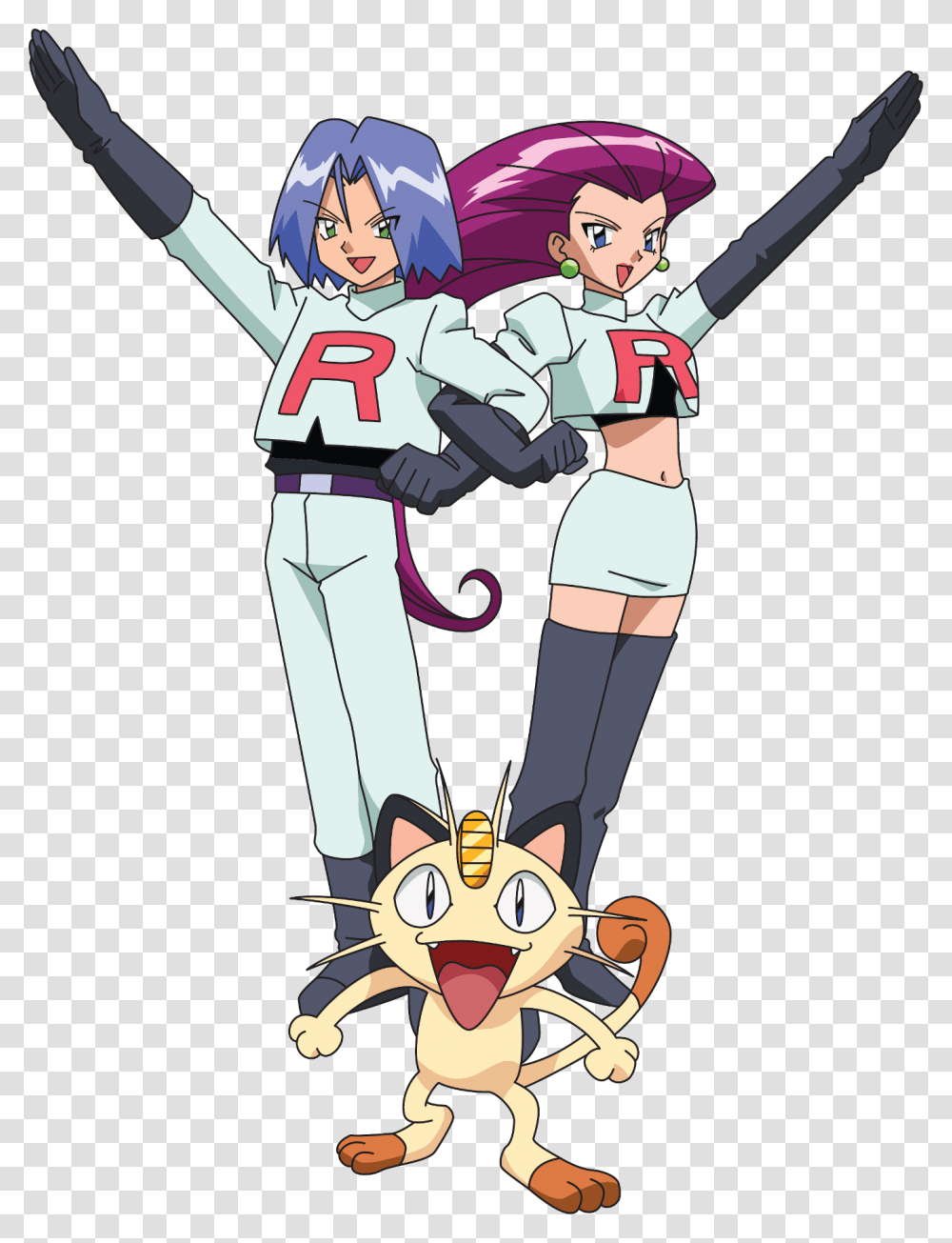 Team Rocket, Manga, Comics, Book, Costume Transparent Png