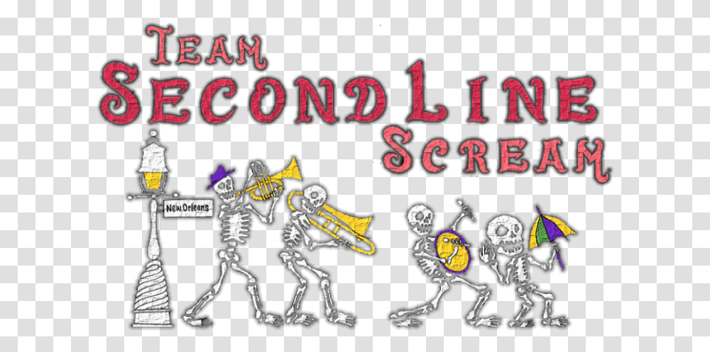 Team Second Line Scream Cartoon, Person, Horn, Brass Section Transparent Png