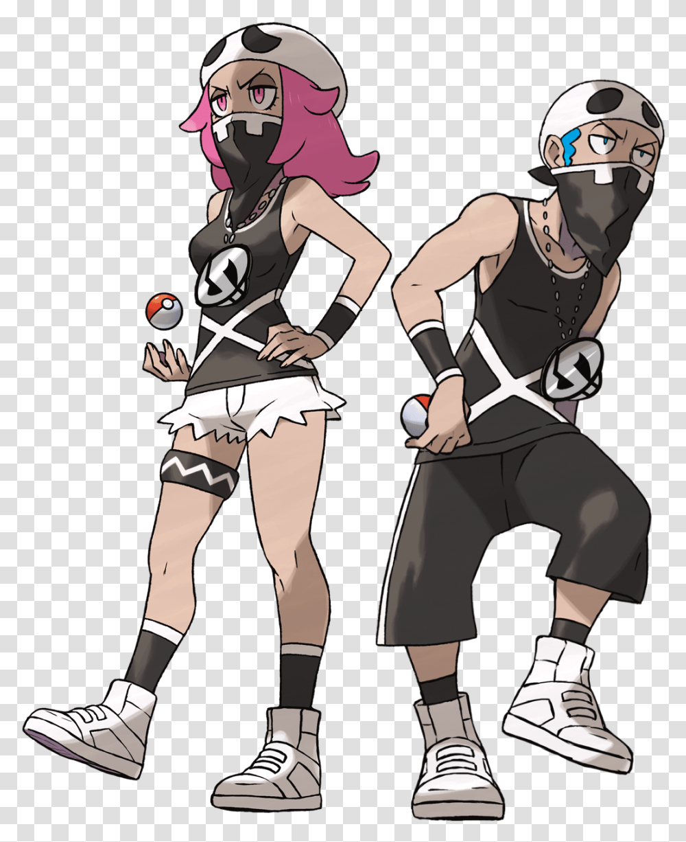 Team Skull Pokemon Team Skull Grunt, Person, Helmet, Shoe Transparent Png