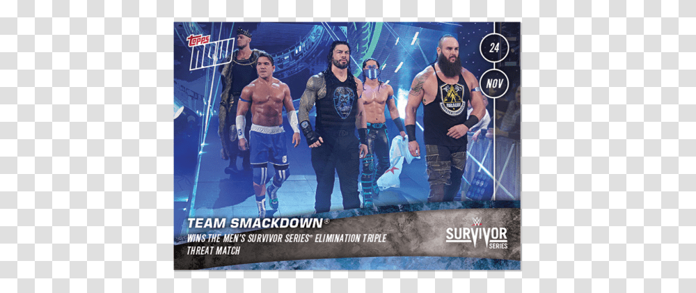 Team Smackdown Match Wins The Men's Survivor Series Survivor Series, Person, Skin, Pants Transparent Png