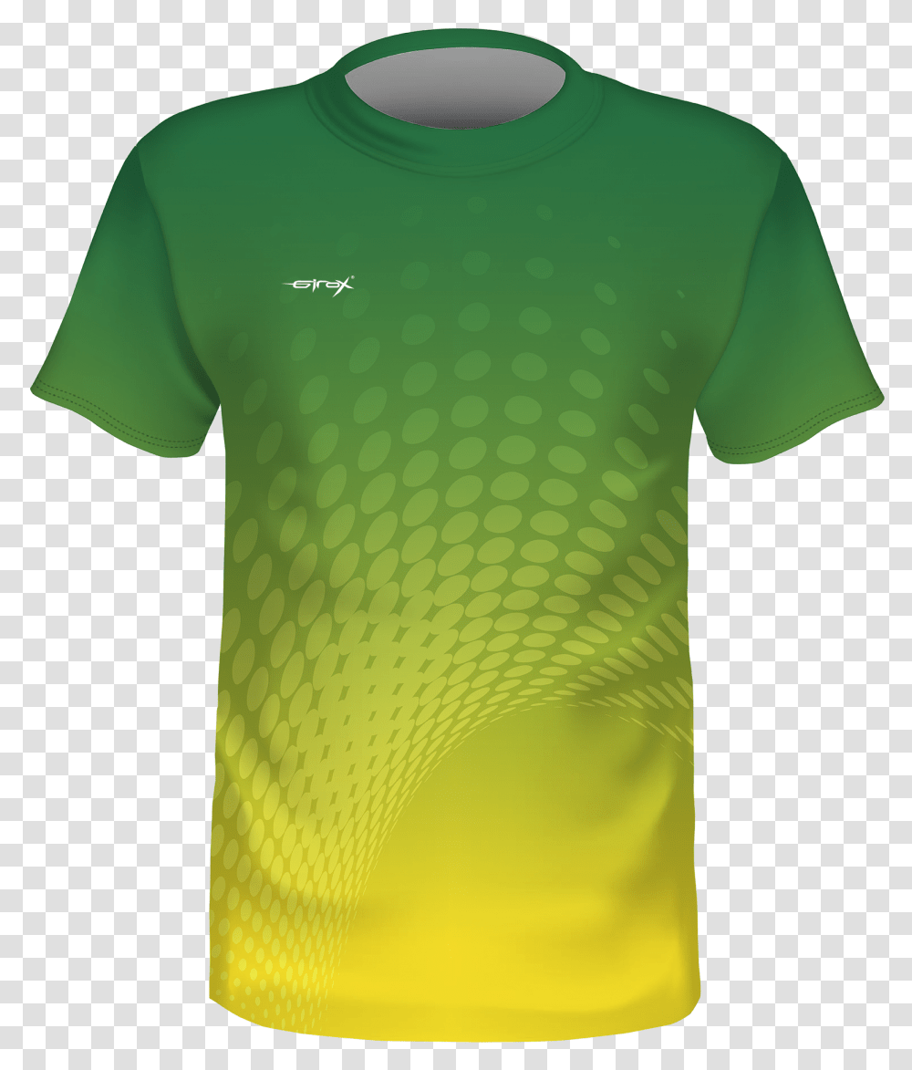 Team Soccer Jersey Green Jersey With Yellow, Clothing, Apparel, T-Shirt, Sleeve Transparent Png