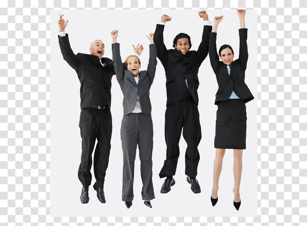Team Success Happy People In Suits, Overcoat, Person, Tuxedo Transparent Png