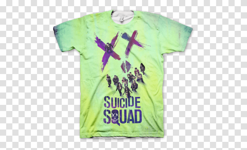 Team Suicide Squad Tee Shirt Active Shirt, Apparel, T-Shirt Transparent Png