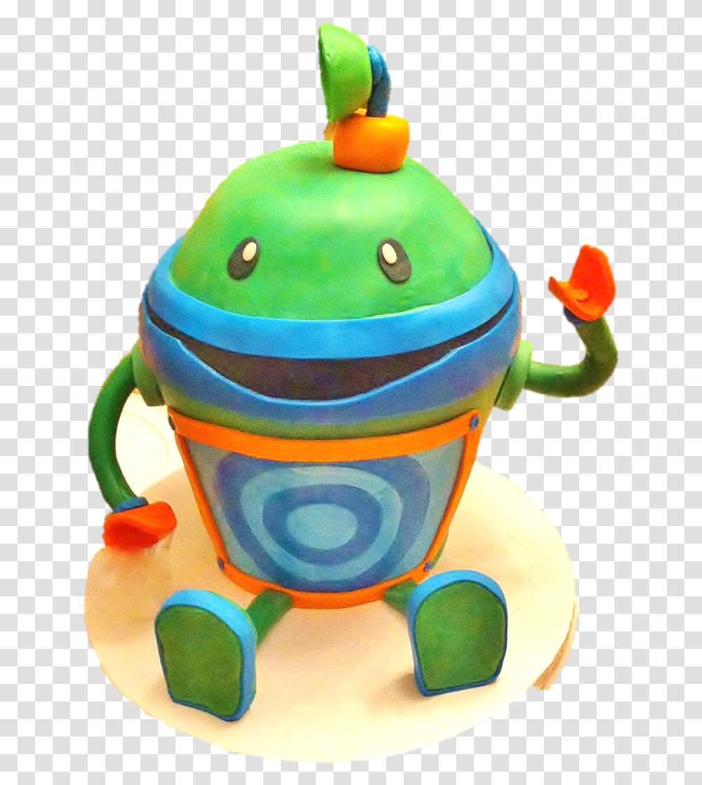 Team Umizoomis Bot Cake I Used 3 7in Cakes 1 6in Cake Push Amp Pull Toy, Birthday Cake, Dessert, Food, Robot Transparent Png