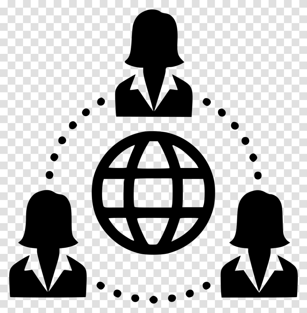 Team Web Women Group People Internet Web Browser Icon, Stencil, Silhouette, Person Transparent Png