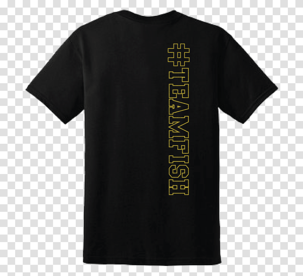 Teamfish Bowling T Shirt Gold Logo Back, Apparel, T-Shirt, Sleeve Transparent Png