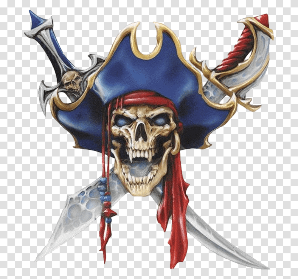Teamspeak 3 Server Banner Pirate Skull Decals, Painting, Costume Transparent Png