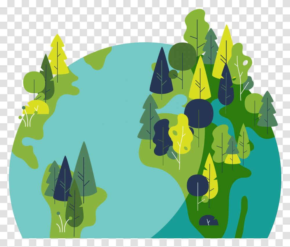 Teamtrees Planting Locations Team Trees, Plot, Diagram, Map, Art Transparent Png