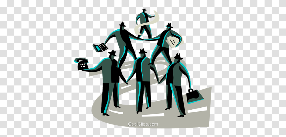 Teamwork And Cooperation Royalty Free Vector Clip Art Illustration, Person, Pedestrian, Road, Tarmac Transparent Png