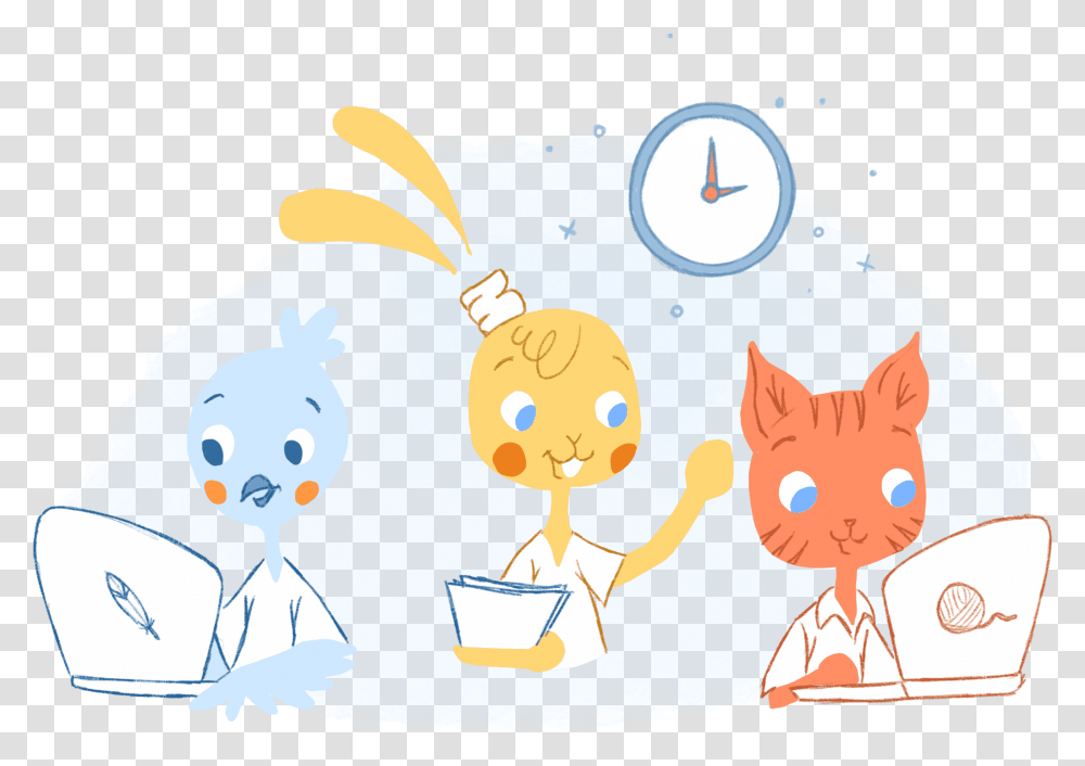 Teamwork Cartoon, Outdoors, Cat, Pet, Mammal Transparent Png