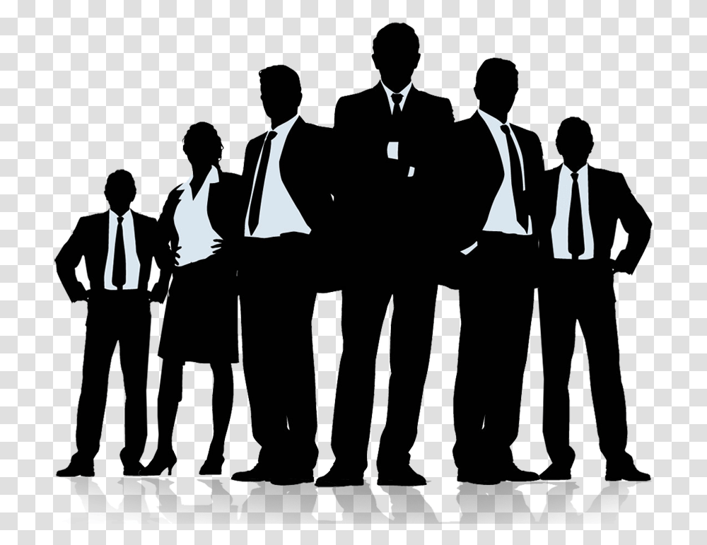 Teamwork Clipart Office Business Group Clipart Business People Silhouette, Person, Crowd, Audience, Musician Transparent Png