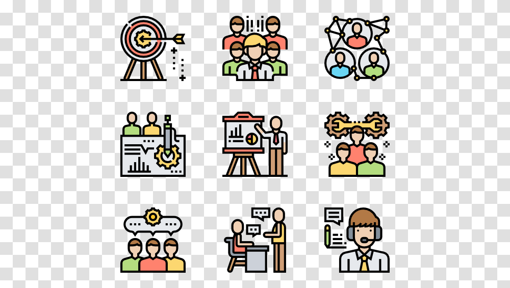 Teamwork Human Resources Color Icon, Person, Crowd, Poster Transparent Png
