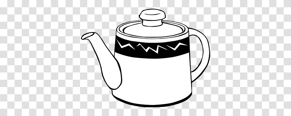 Teapot Drink, Pottery, Jar, Stencil Transparent Png