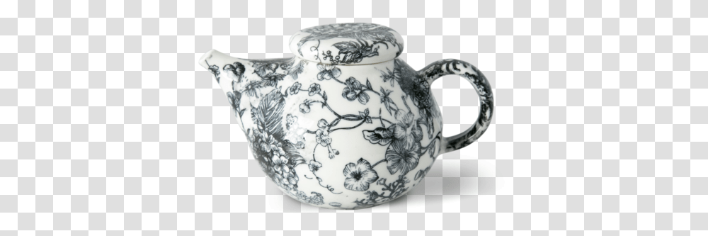 Teapot Black Rose Tattoo Teapot, Porcelain, Art, Pottery Transparent Png
