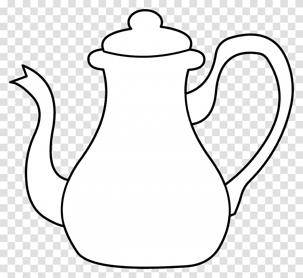 Teapot Clipart Black And White, Pottery, Jug Transparent Png