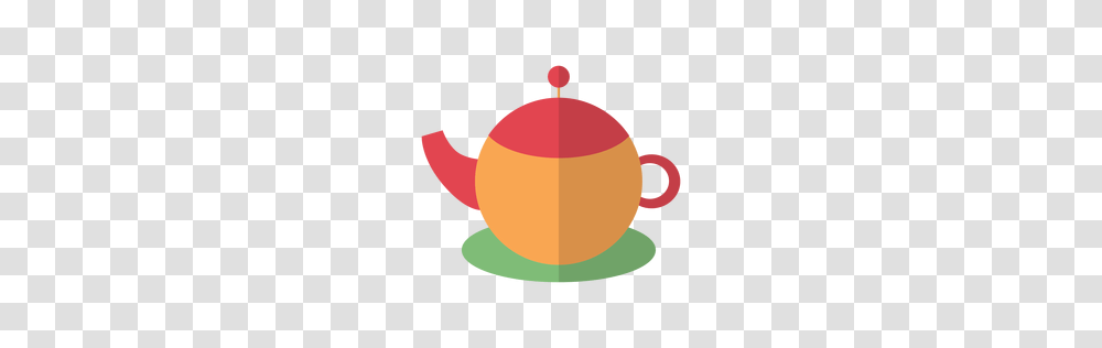 Teapot Clipart Orange, Pottery Transparent Png
