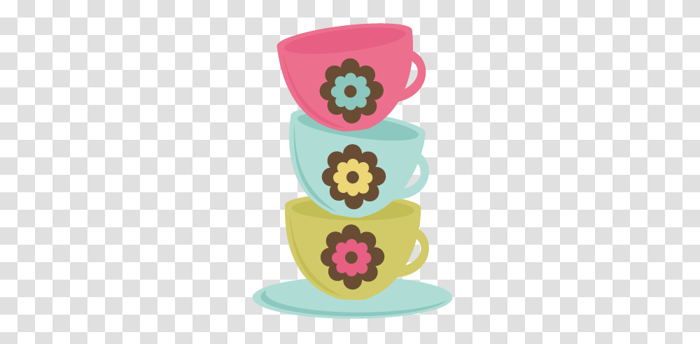 Teapot Clipart Stacked, Coffee Cup, Saucer, Pottery, Birthday Cake Transparent Png