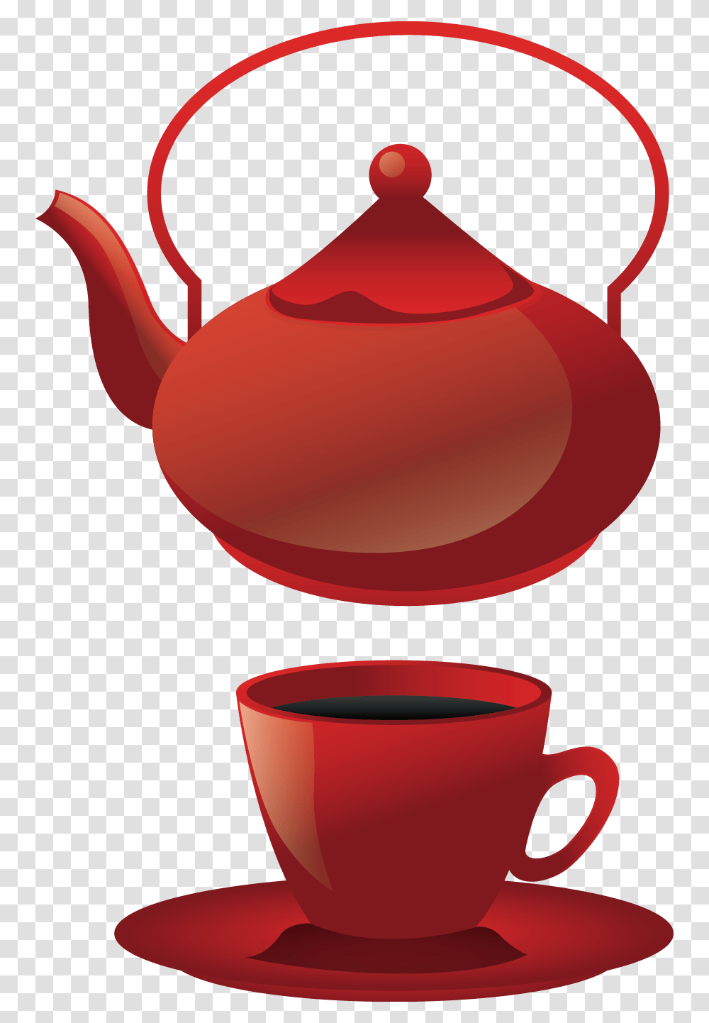 Teapot Coffee Cup Teacup Cup And Teapot Vector, Pottery, Lamp, Saucer Transparent Png