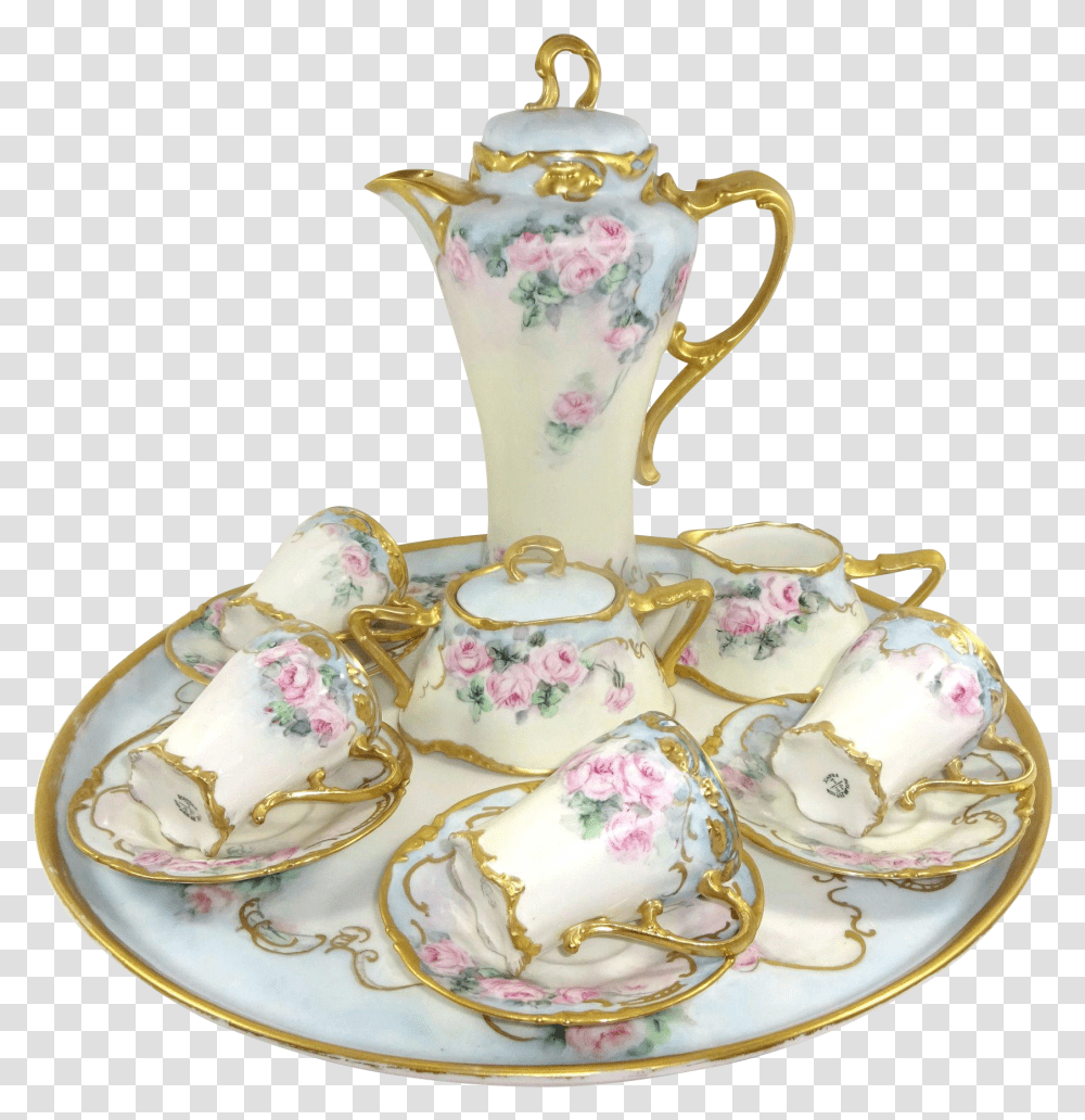Teapot, Porcelain, Pottery, Saucer Transparent Png