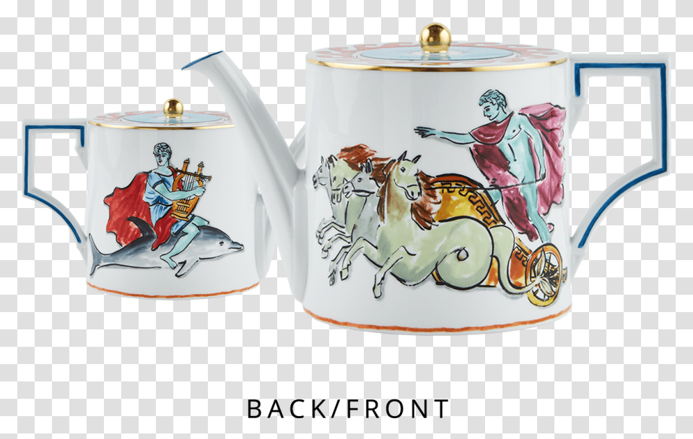 Teapot, Pottery, Horse, Mammal, Animal Transparent Png