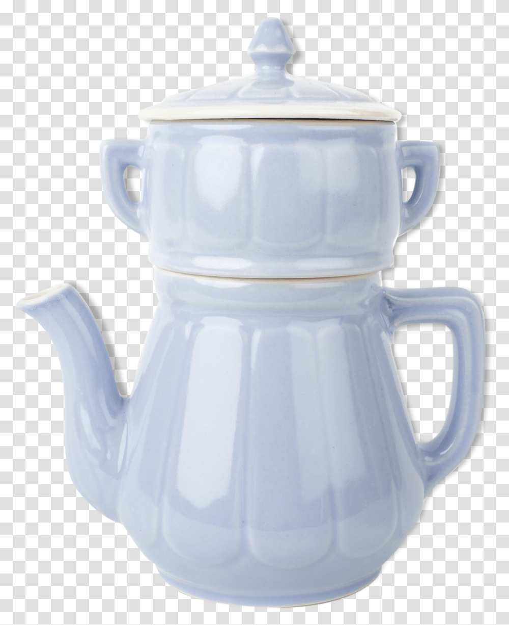 Teapot With Filter And Lid Vintage Sky Blue Ceramic, Pottery, Snowman, Winter, Outdoors Transparent Png