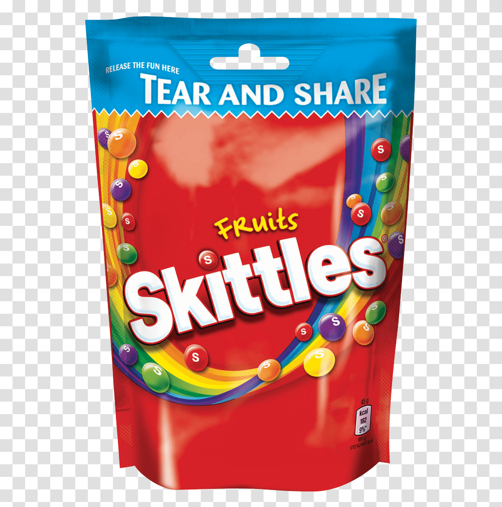 Tear And Share Skittles, Food, Candy, Lollipop Transparent Png