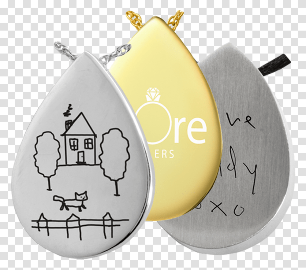 Tear Drop Photo Pendant Locket, Food, Egg, Text Transparent Png