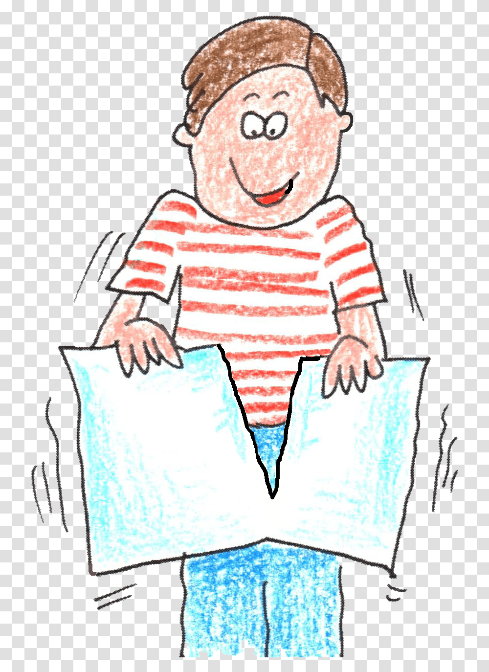 Tear Up Your Newspaper Cartoon, Person, Human, Performer, Face Transparent Png