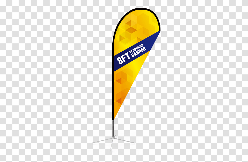 Teardrop Flag With Cross Base Amp Water Bag Banner, Triangle, Label, Cone Transparent Png