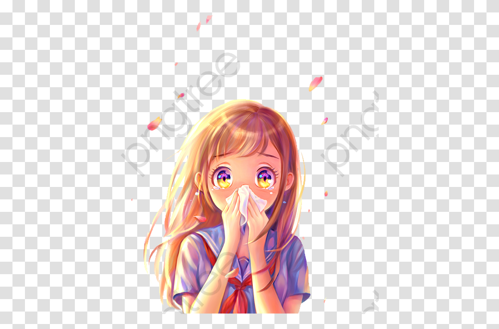 Tears Clipart Mother Anime Little Girl, Manga, Comics, Book Transparent Png