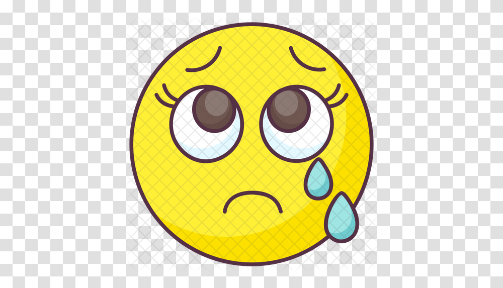 Teary Eyes Emoji Icon Smiley, Ball, Sport, Sports, Golf Ball Transparent Png